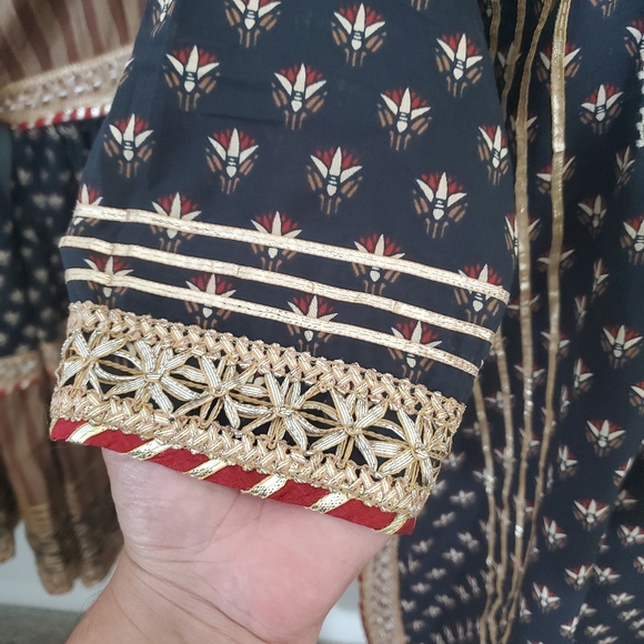 Bollywood Indian Pakistani Kurthi Sharara Dupatta - Picture 5 of 12